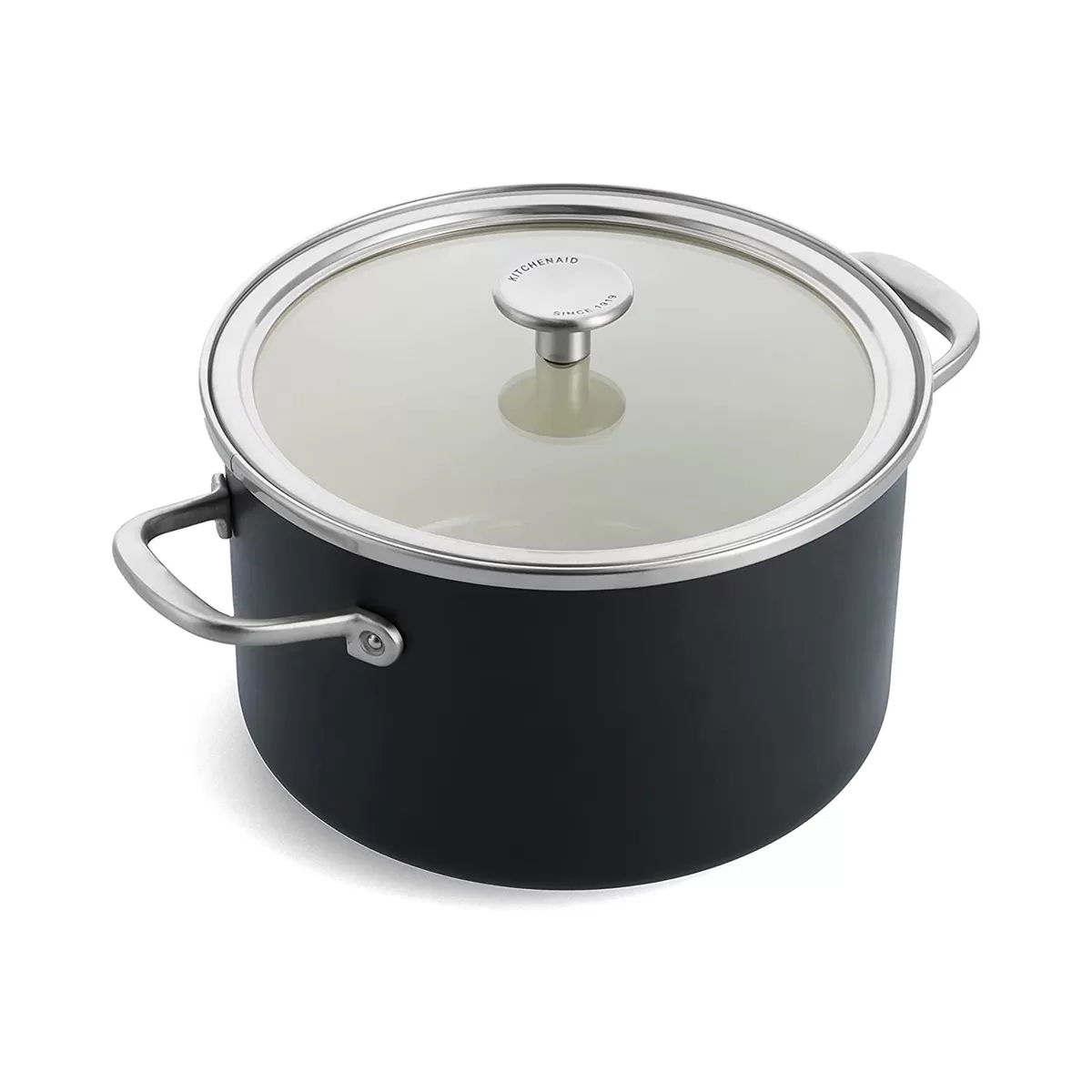 KITCHENAID Steel Core Enamel 6 l matně černý - smaltovaný hrnec s poklicí