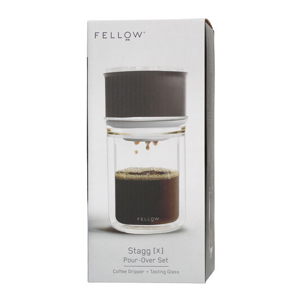 FELLOW Stagg X Pour-Over Set - kávový dripper se sklenicí a filtry