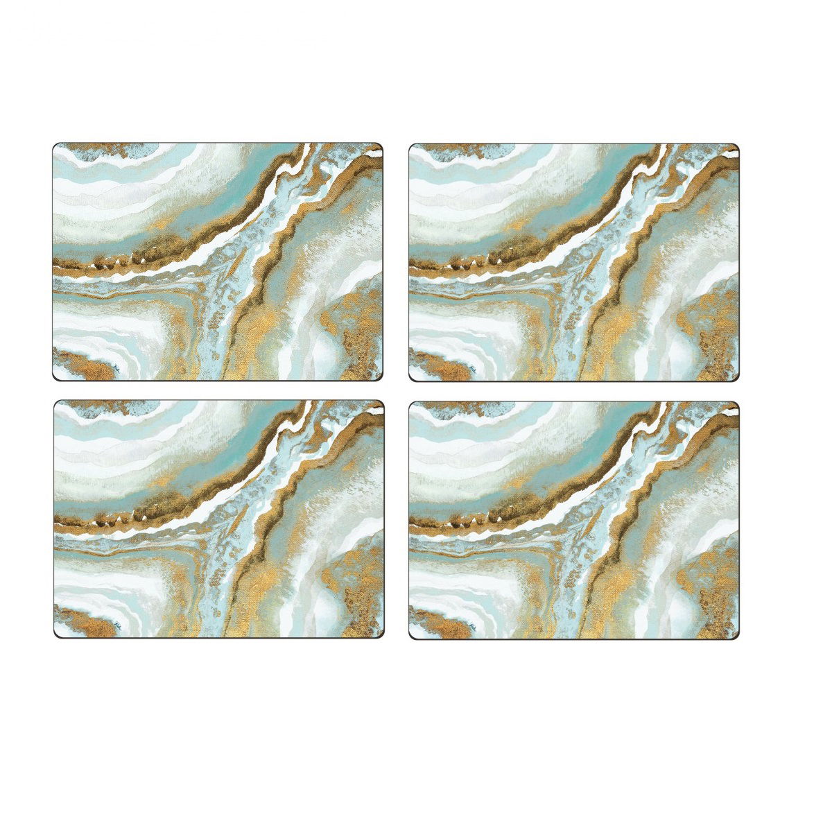 Korkové podložky CALA HOME TEAL AGATE MULTIFAREBNÉ 4 ks.