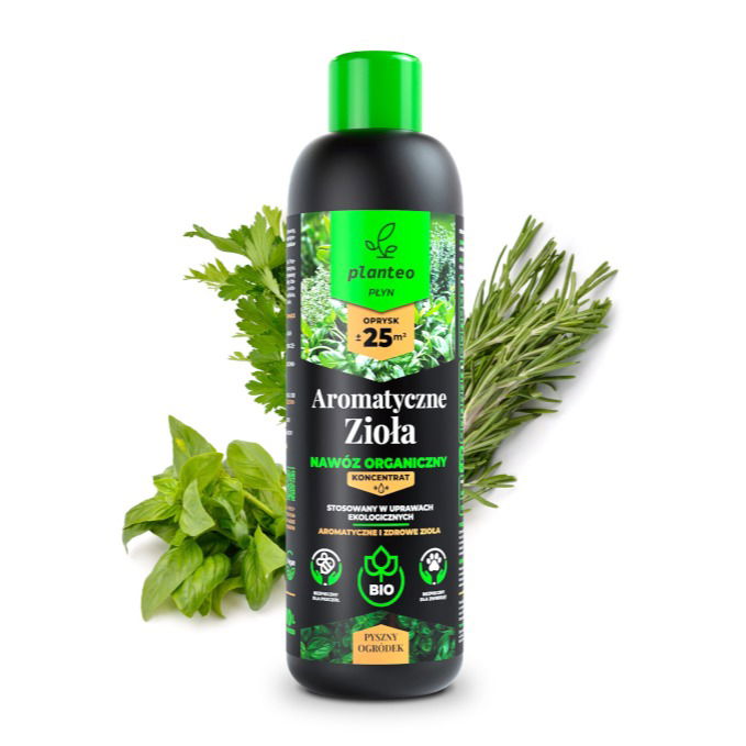Organické prírodné kvapalné hnojivo PLANTEO AROMATICKÉ BYLINY 1 l