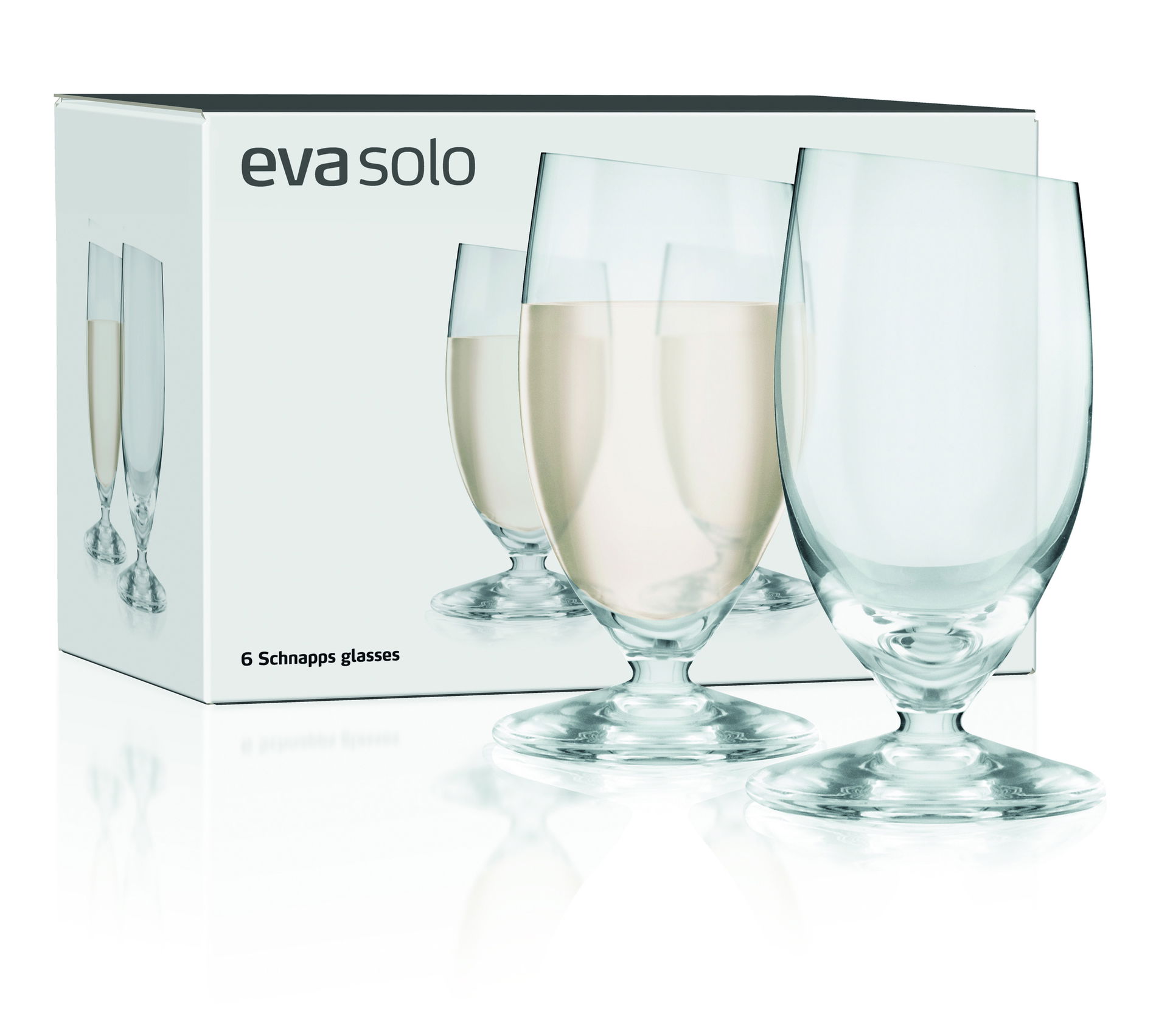 EVA SOLO 40 ml 6 ks - poháriky na vodku na nohe
