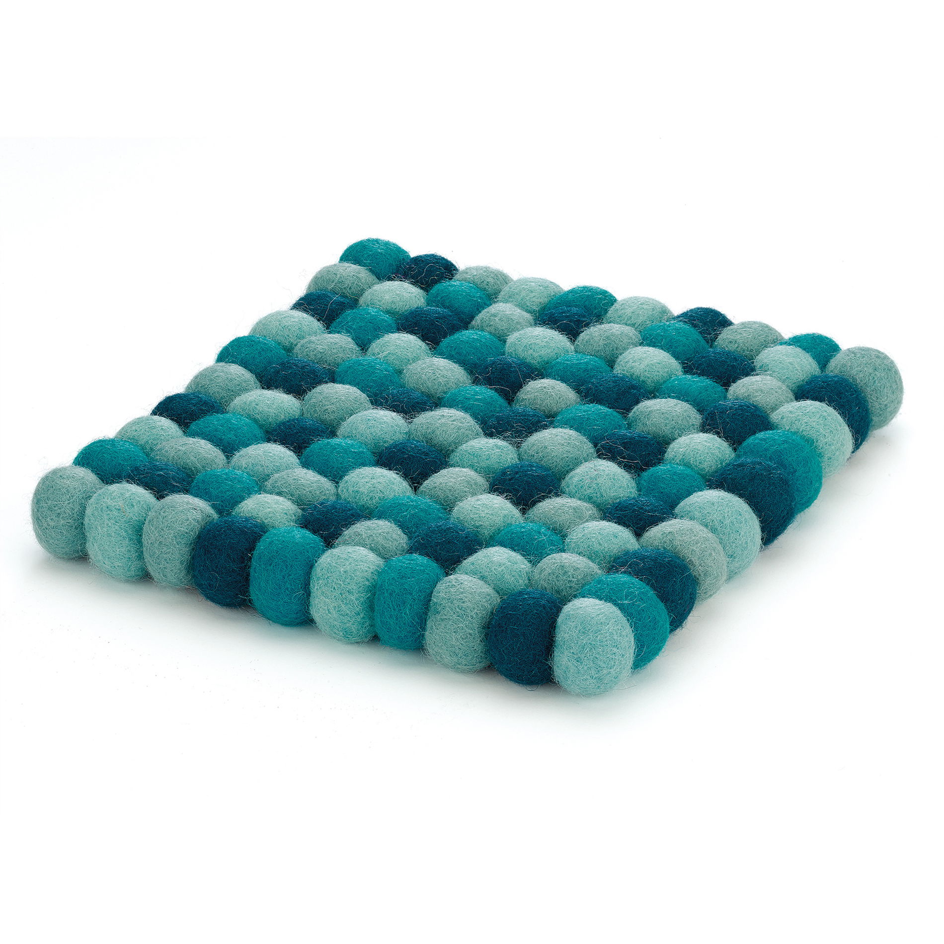 CILIO Lana Azzurro 21 x 21 cm modrá – podložka pod hrnec z ovčí vlny