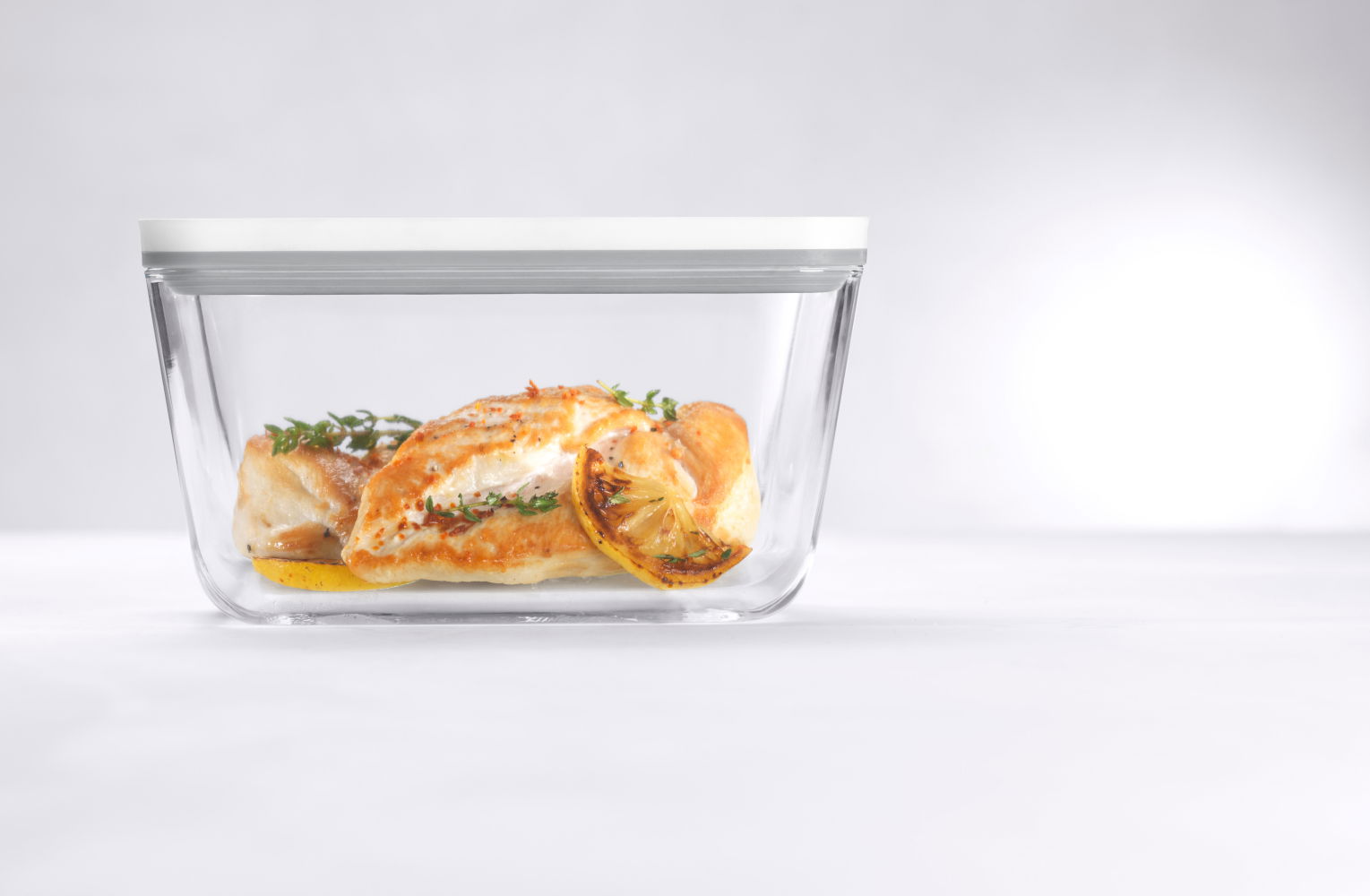 ZWILLING Fresh &amp; Save 2 l bílá – vzduchotěsná skleněná dóza (nádoba) na potraviny
