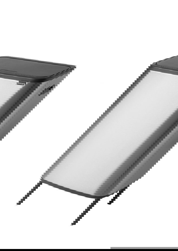 BRABANTIA Touch Bin Bo 2 x 30 l - kosz do segregacji śmieci ze stali nierdzewnej dwukomorowy