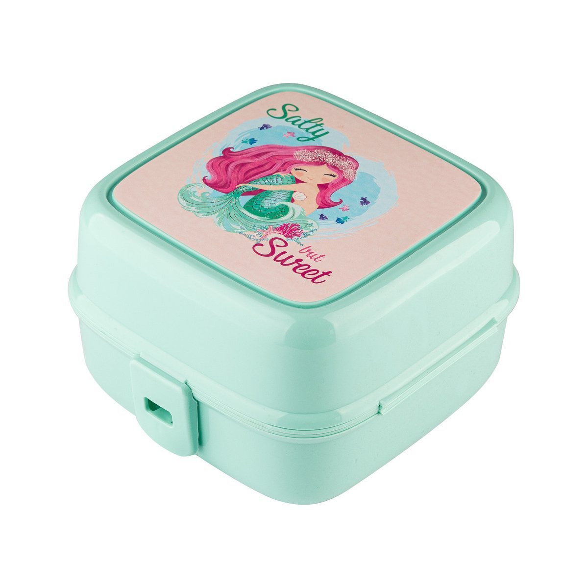 Plastový lunch box / snídaňový box FLORINA MERMAID 15 x 15,5 cm