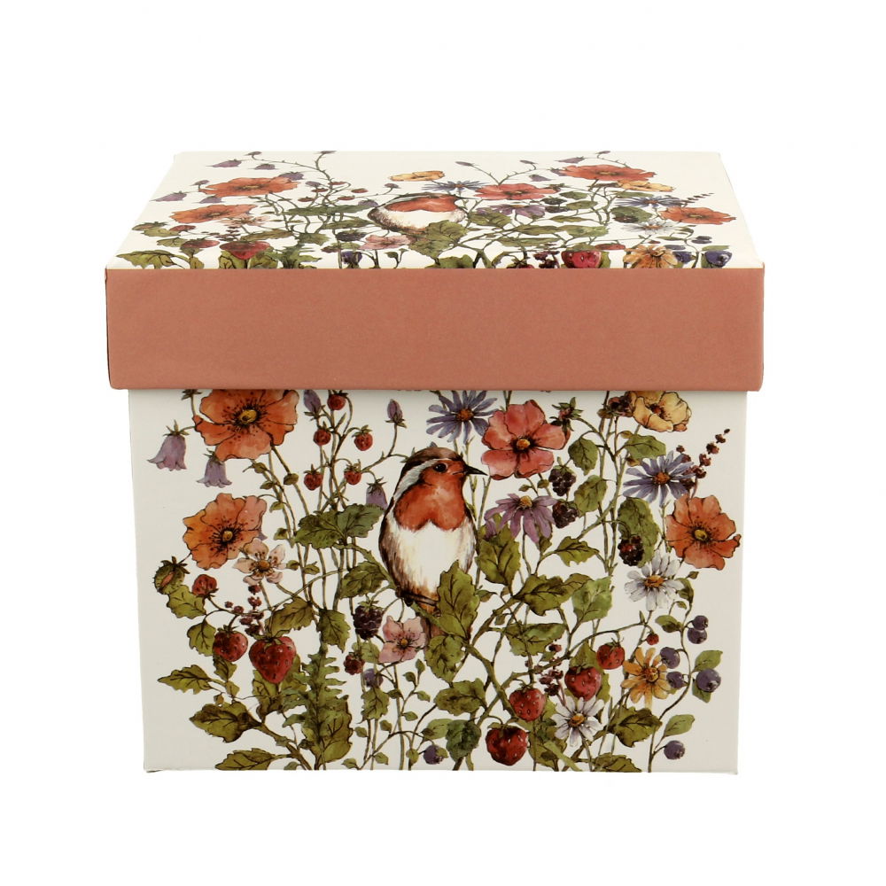 DUO CLASSIC POPPIES AND WILD BIRDS porcelánové hrnky s pítkem a víčkem 4 ks. 430 ml