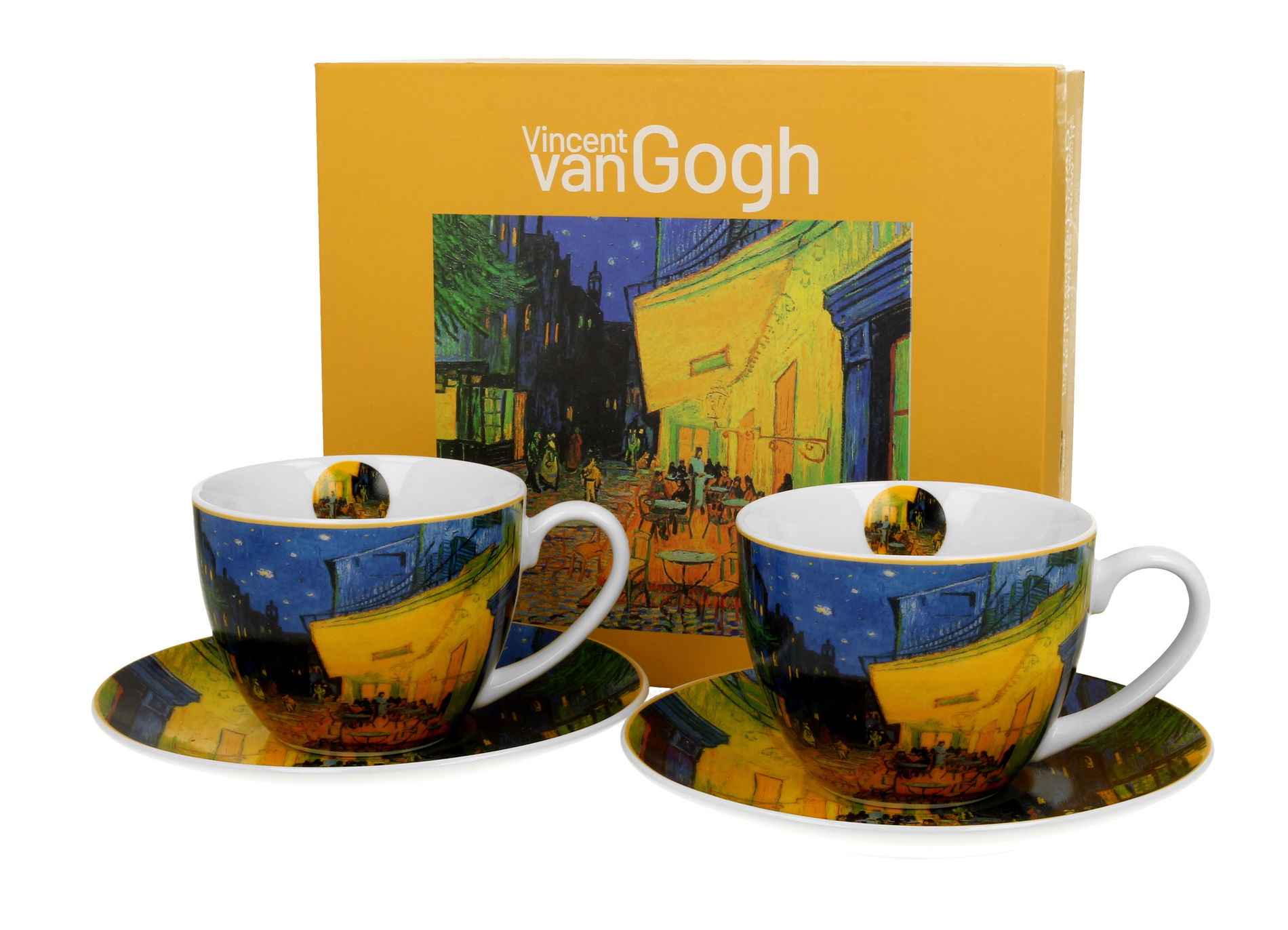 Porcelánové šálky so spodkami DUO ART GALLERY STARRY NIGHT BY V. VAN GOGH 270 ml 2 ks
