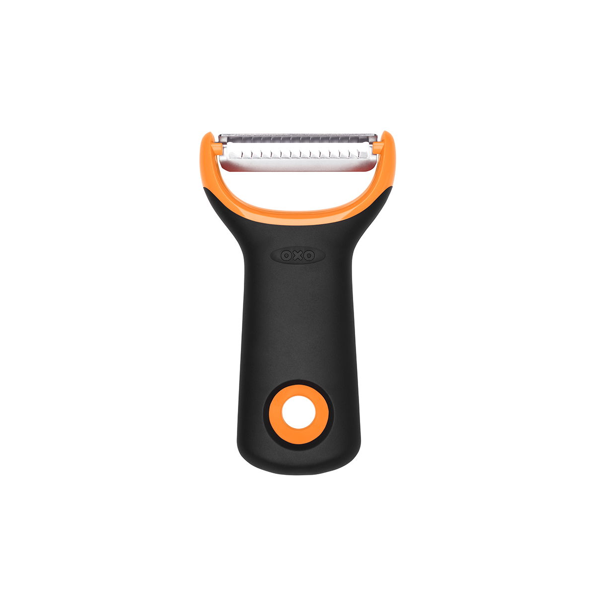 OXO GOOD GRIPS Maccarao černá - ocelová škrabka Julienne