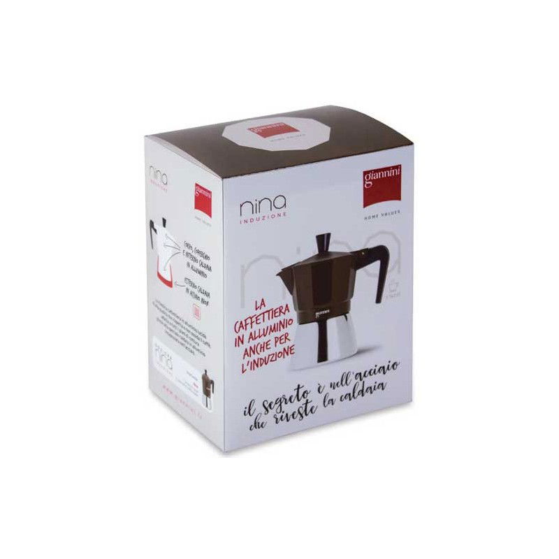 Kawiarka aluminiowa ciśnieniowa GIANNINI NINA na 3 filiżanki espresso (3 tz)