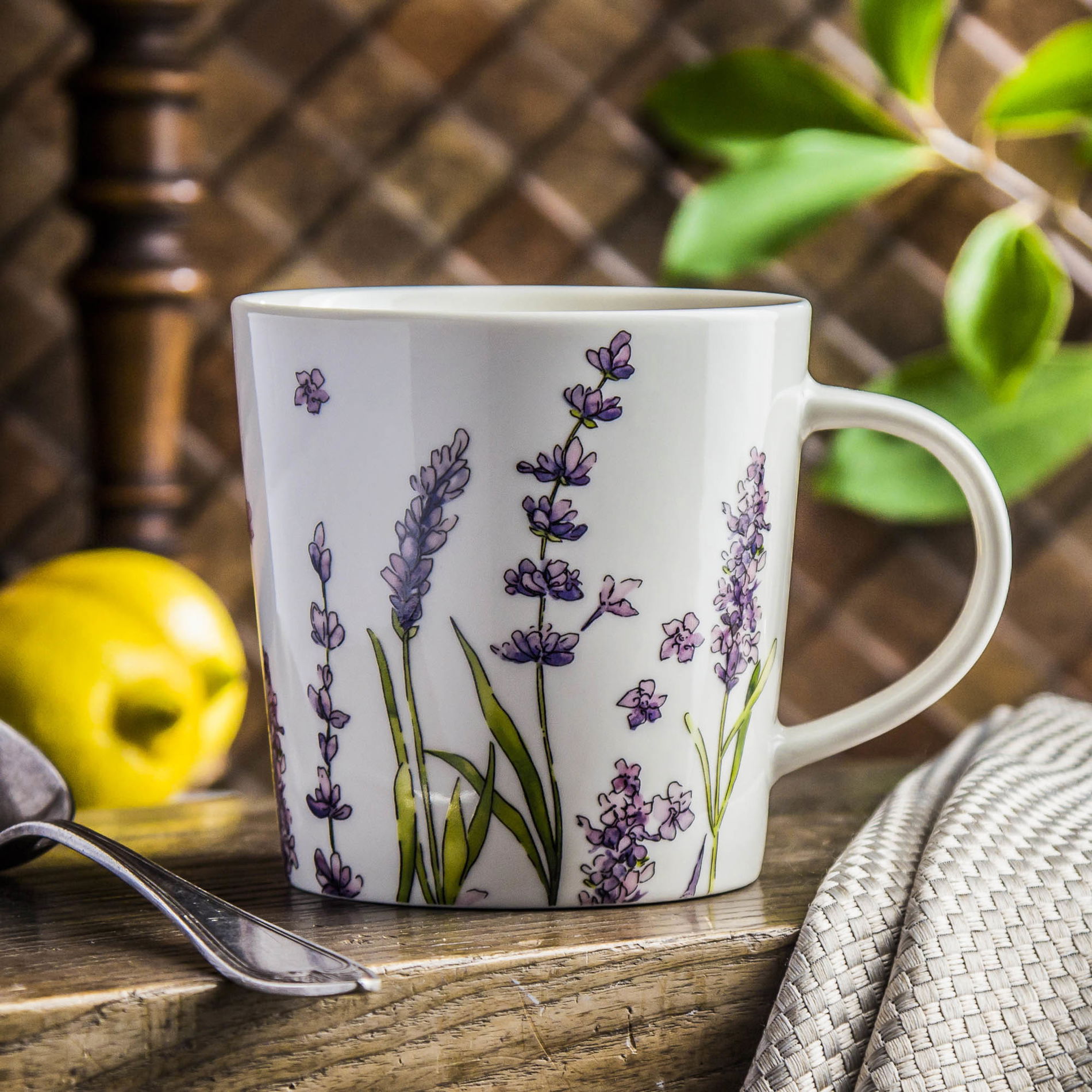 Porcelánový hrnek DUO CLASSIC LAVENDER 450 ml