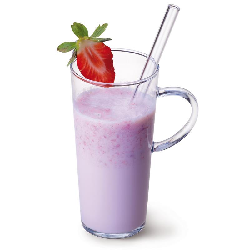 SIMAX Lapaille M 20 cm 6 ks transparentné - sklenné slamky na viacnásobné použitie pre nápoje a drinky s kefkou