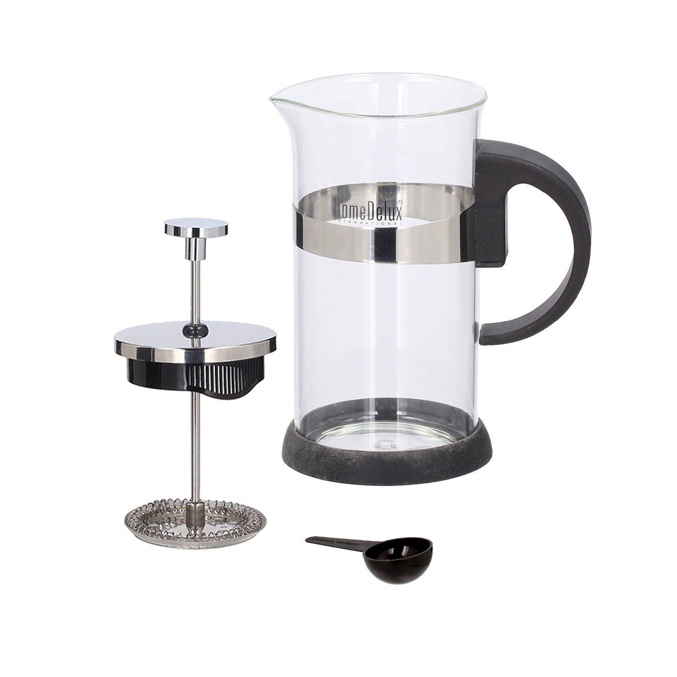 French press - skleněná konvice na čaj a kávu HOME DELUX SUSAN 1 l