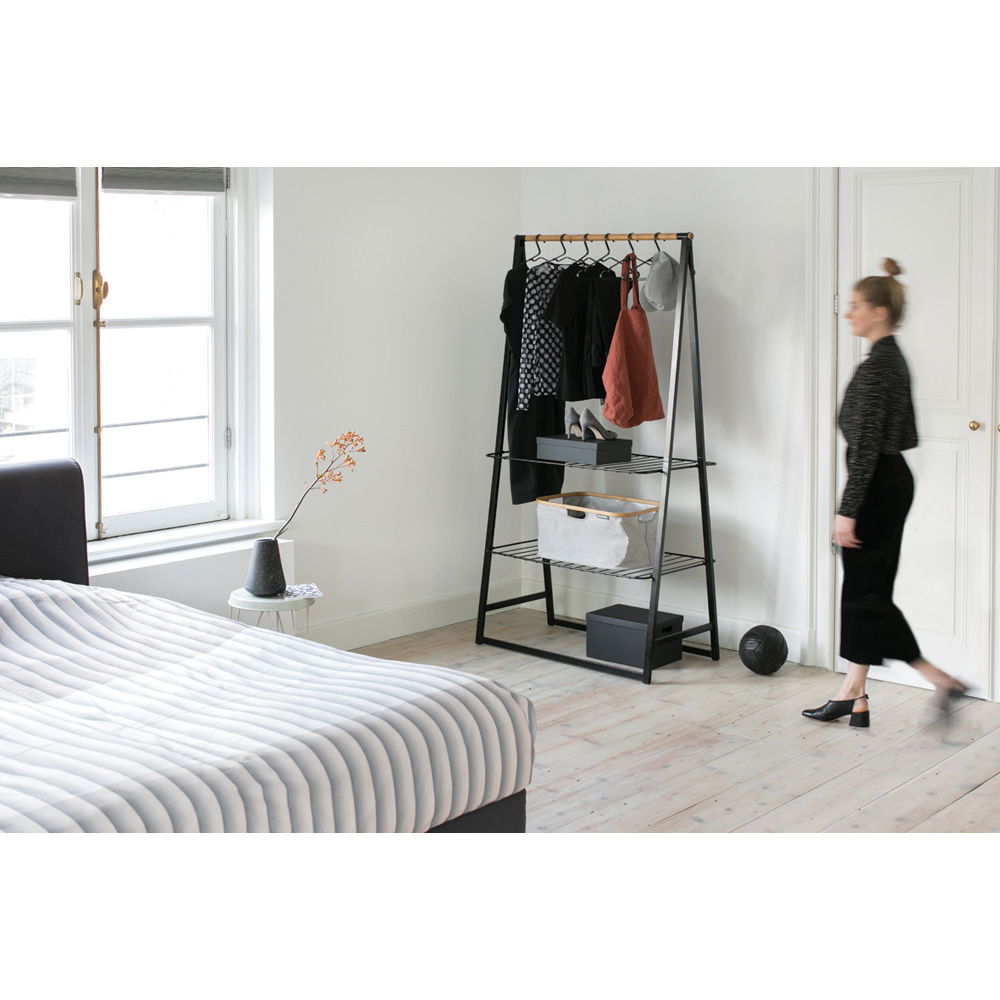 BRABANTIA Linn 99,5 x 190 cm czarny - wieszak / suszarka na ubrania ze stali nierdzewnej