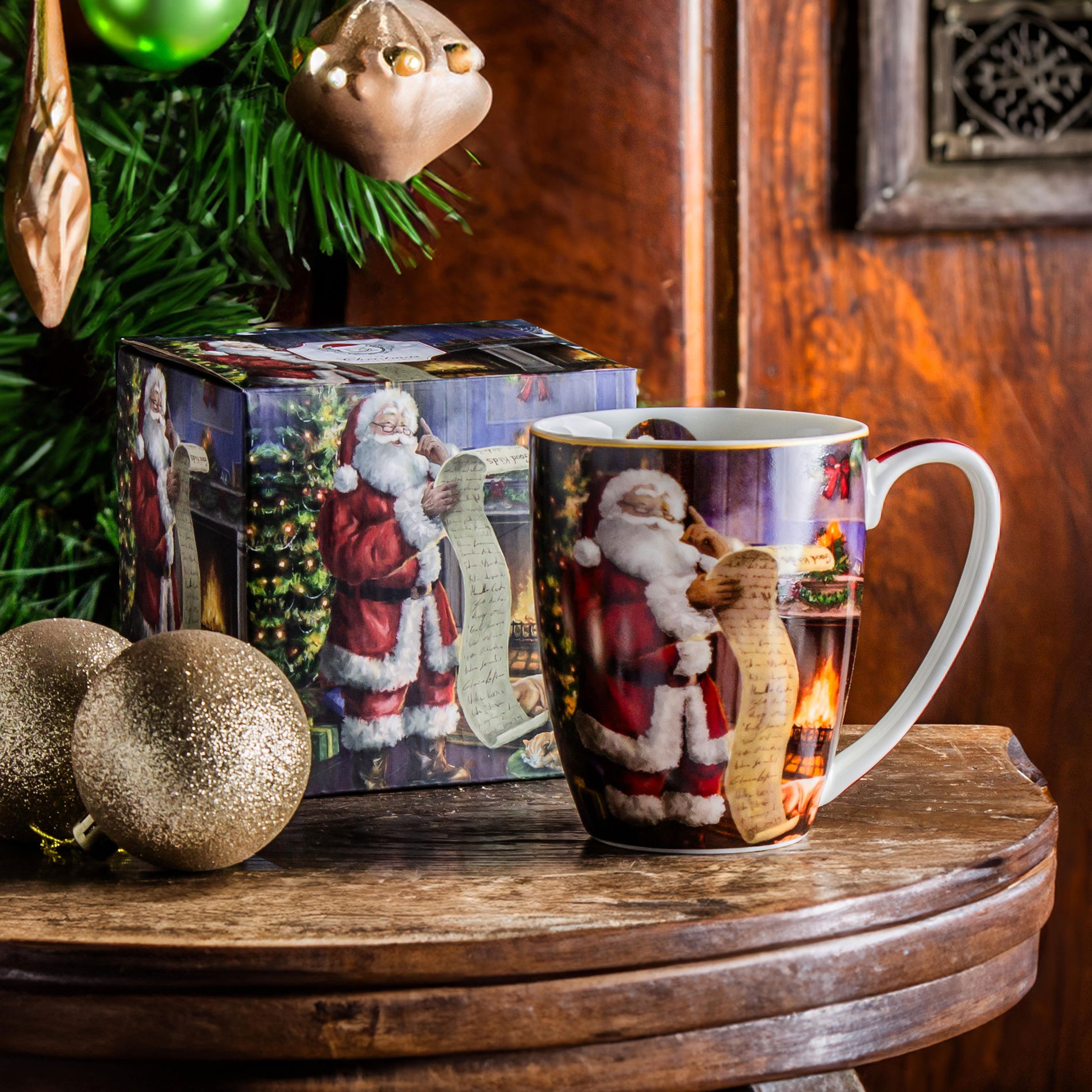 Vianočný porcelánový hrnček DUO SANTA LETTER 350 ml