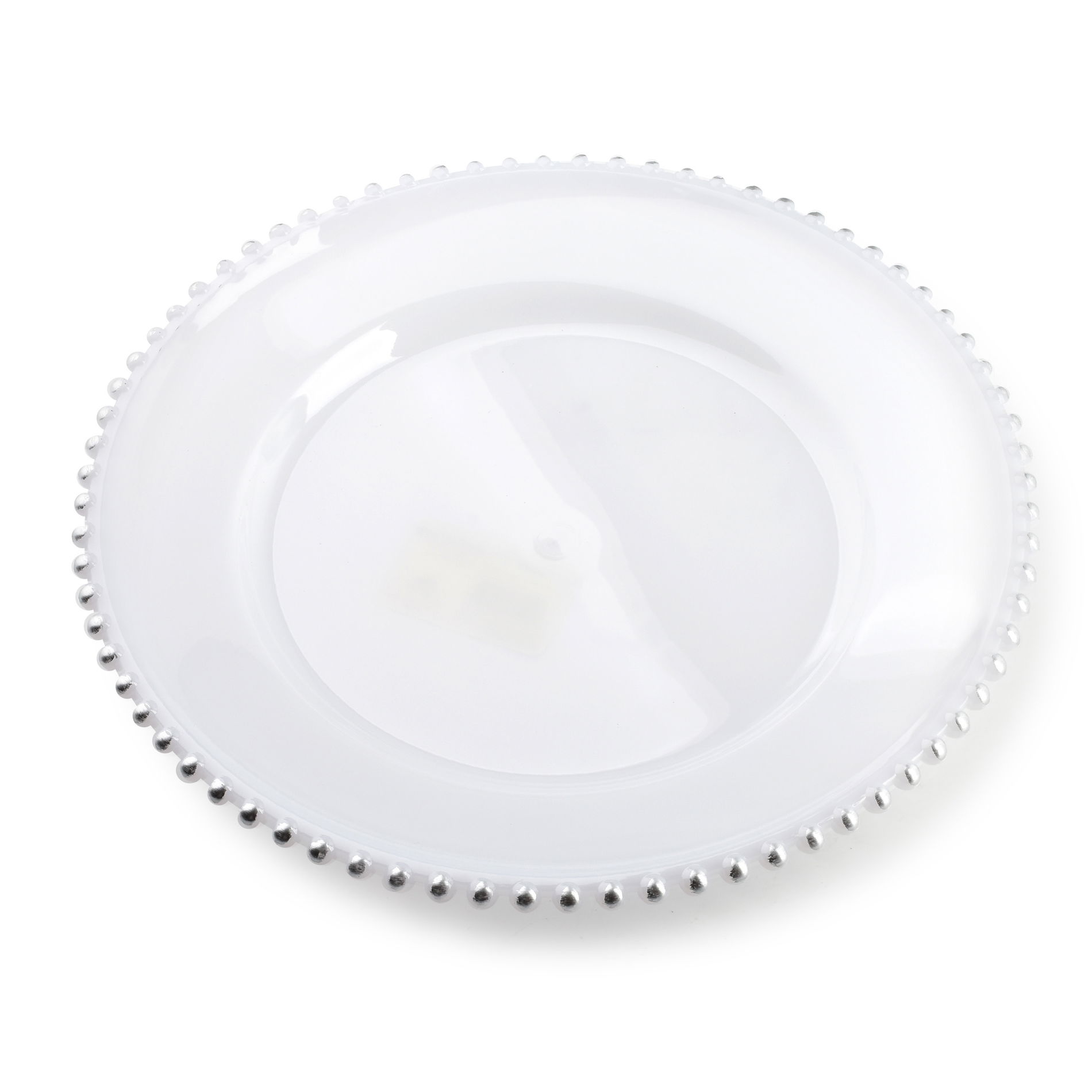 Plastová podložka pod talíř MONDEX BLANCHE CLEAR PEARLS 33 cm