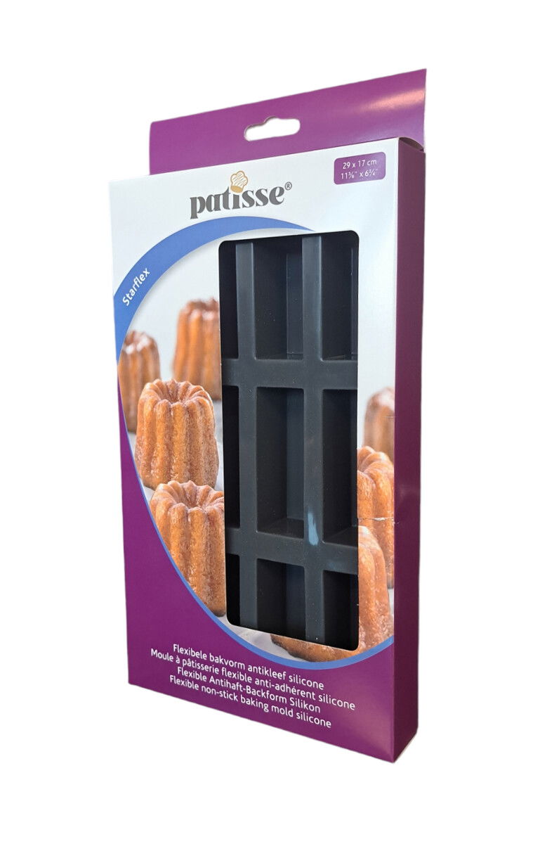 Forma na 12 sušenek / tyčinek z silikonu PATISSE STARFLEX 29 x 17 cm