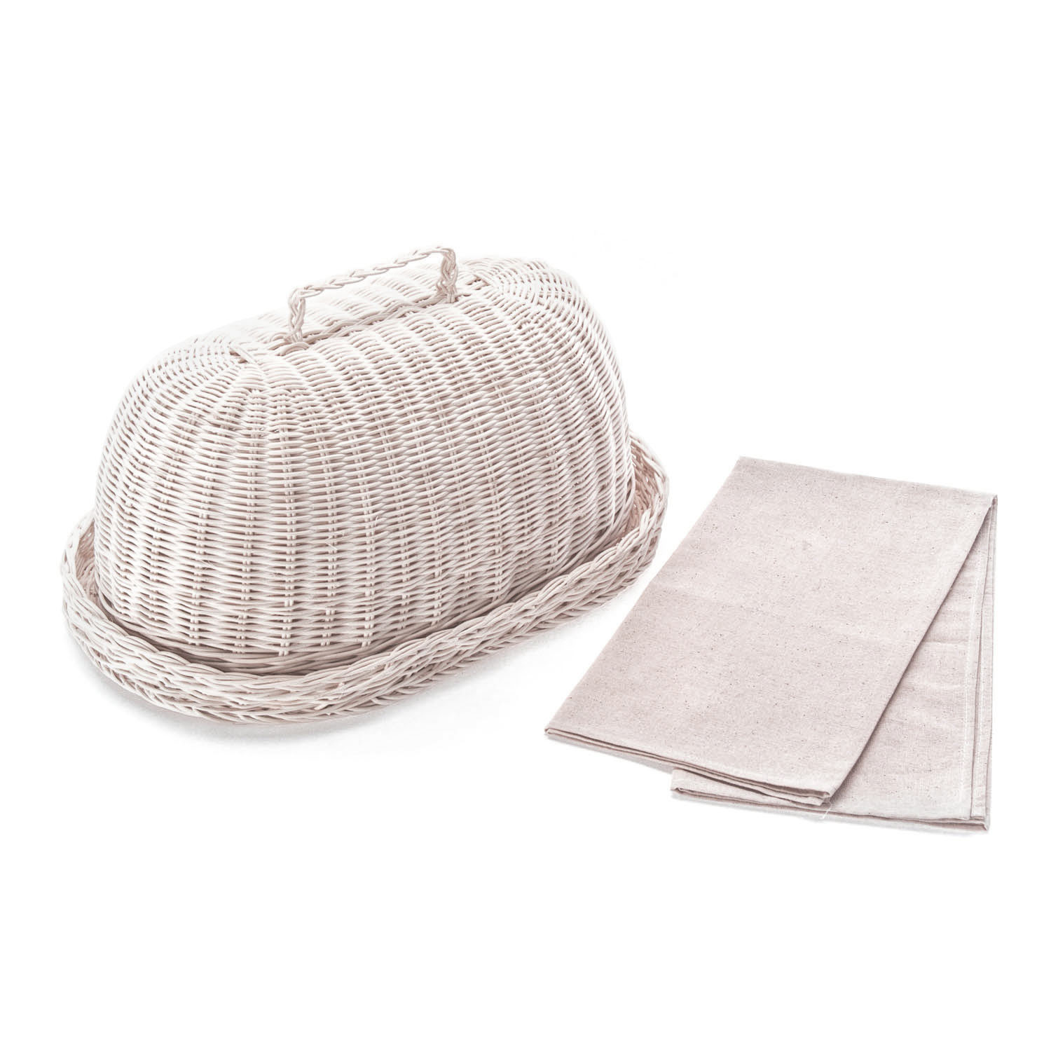 Wiklinový chlebník RATTAN OVAL HNEDÝ