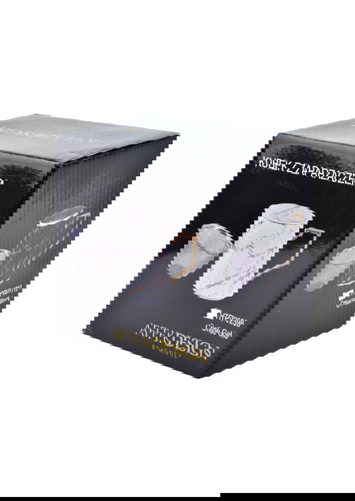 Porcelánový hrnček s čajovým infúzerom a vekom AFFEK DESIGN CRISTIE BLACK ČIERNY 400 ml