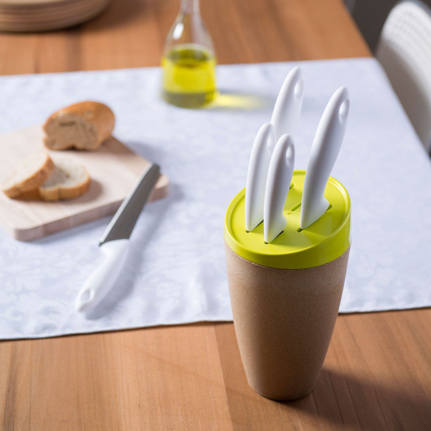 Sada kuchyňských nožů z nerezové oceli v bloku OMADA ECOLIVING II