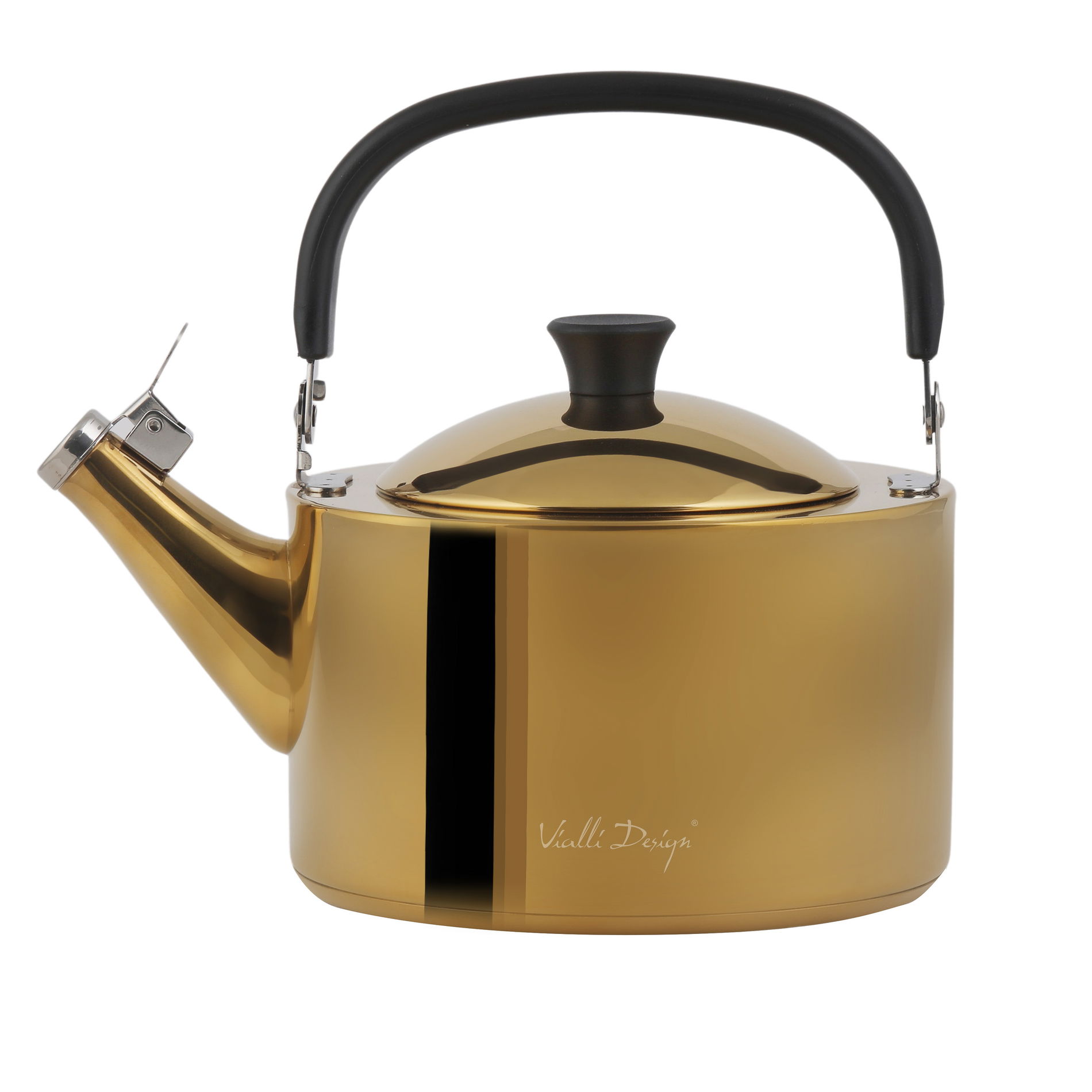 VIALLI DESIGN Diamante 1,5 l - czajnik ze stali nierdzewnej z gwizdkiem