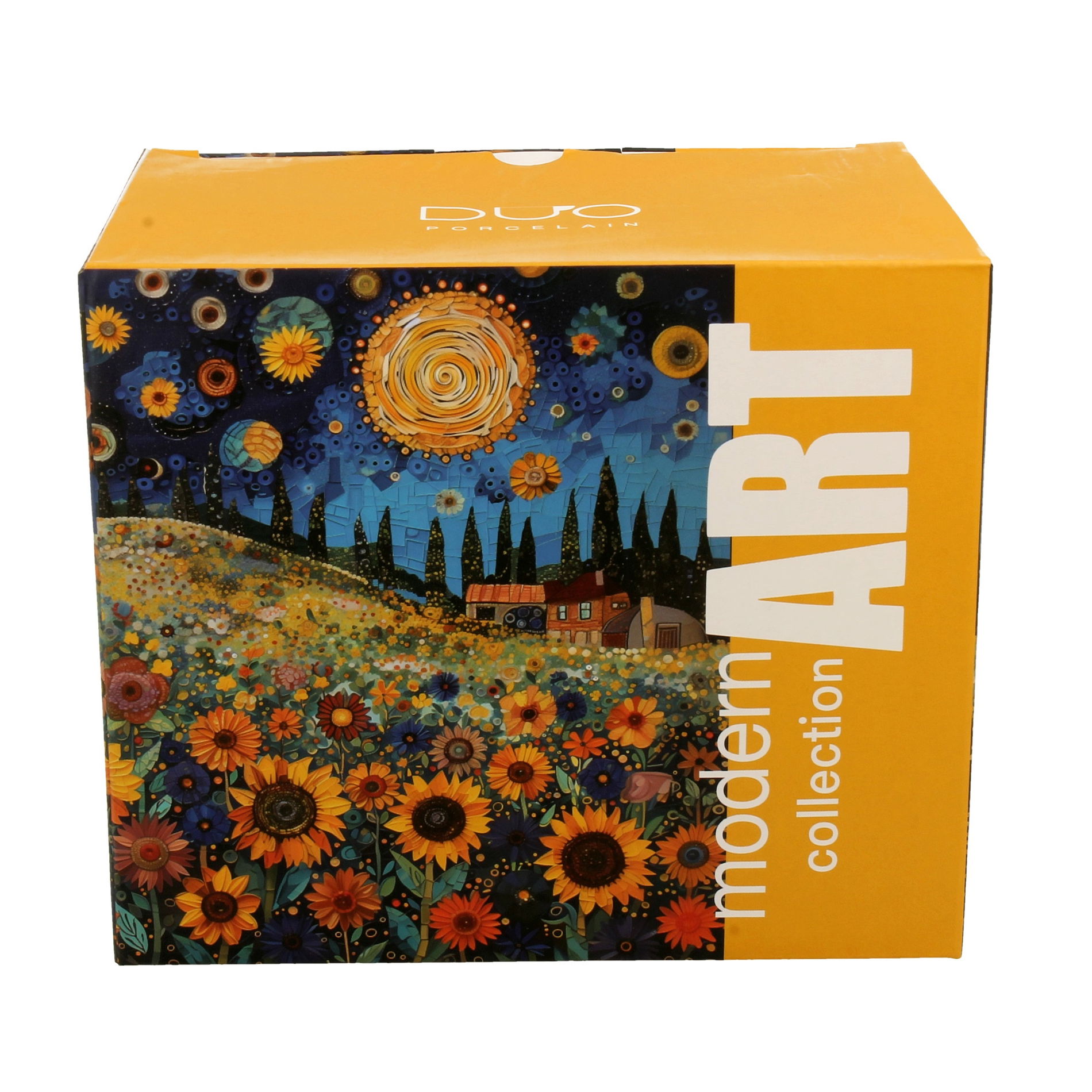 Kubek porcelanowy DUO MODERN SUNFLOWER FIELD 750 ml