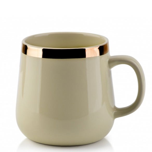 Porcelánový hrnček AFFEK DESIGN DALIA BEŽOVÝ 500 ml