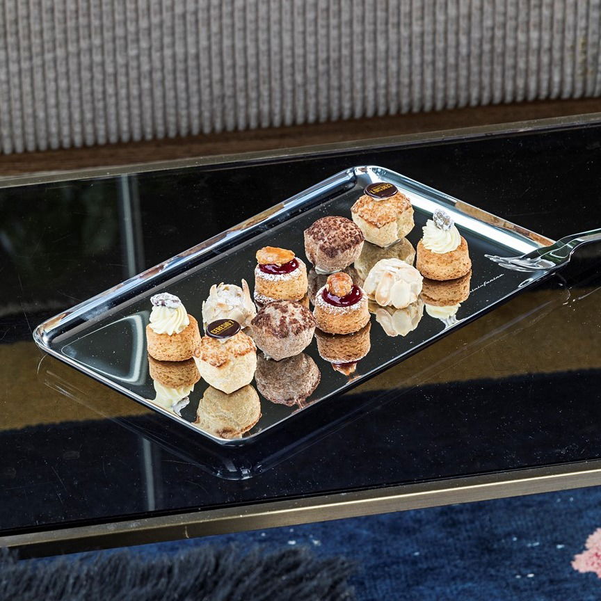 MEPRA Stile By Pininfarina 37 x 24 cm - gastronomická taca z nehrdzavejúcej ocele