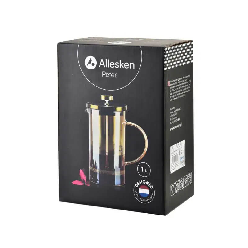 French press / Zaparzacz do herbaty tłokowy szklany PETER 1 l