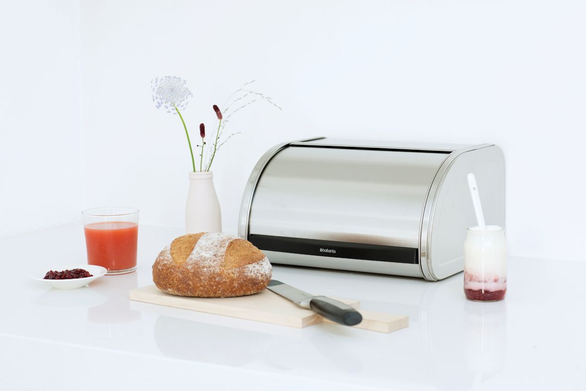 BRABANTIA Roll Top medium - chlebník z nerezové oceli