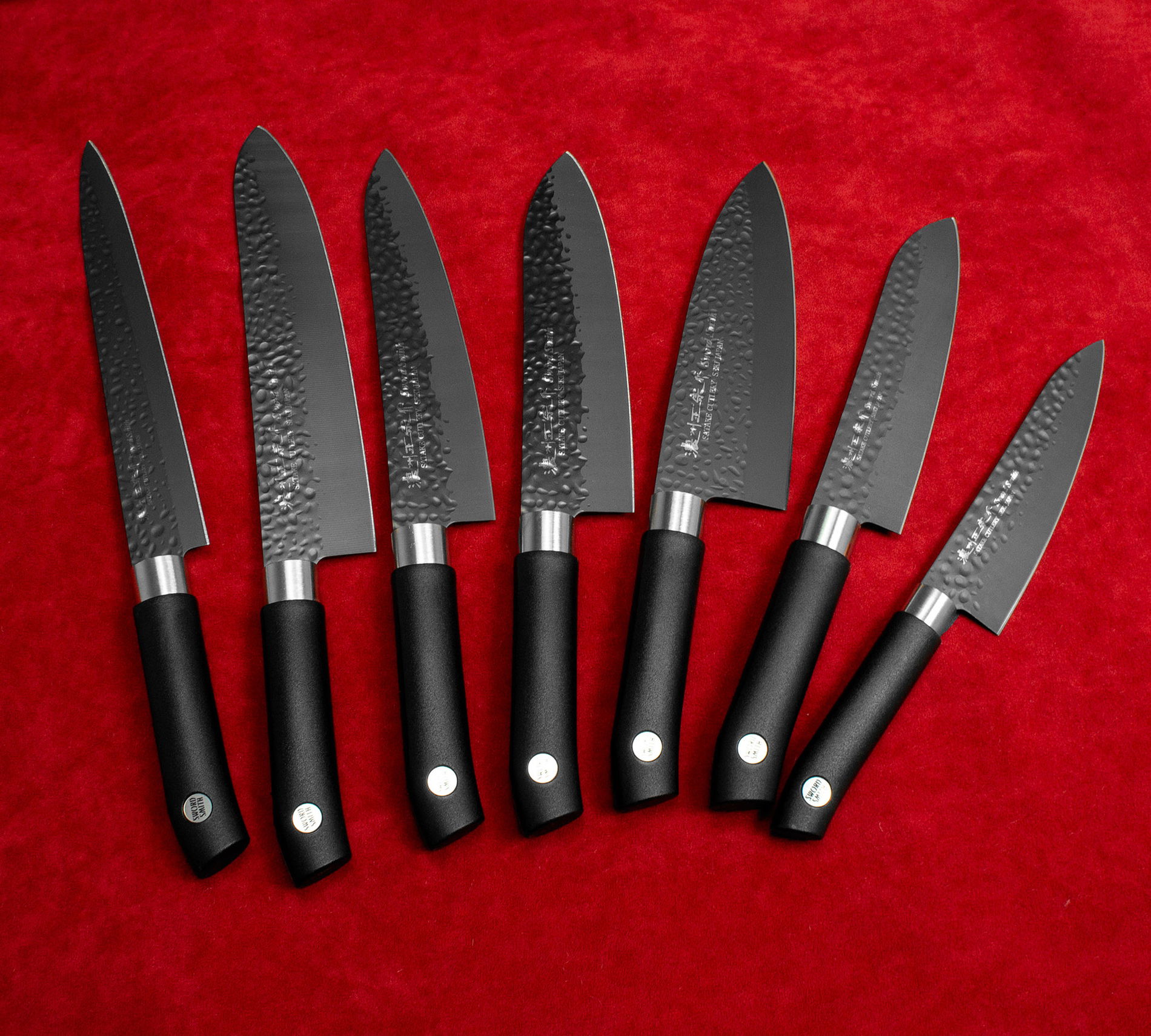 SATAKE Sword Smith Black 17 cm černý - nůž Santoku z nerezové oceli