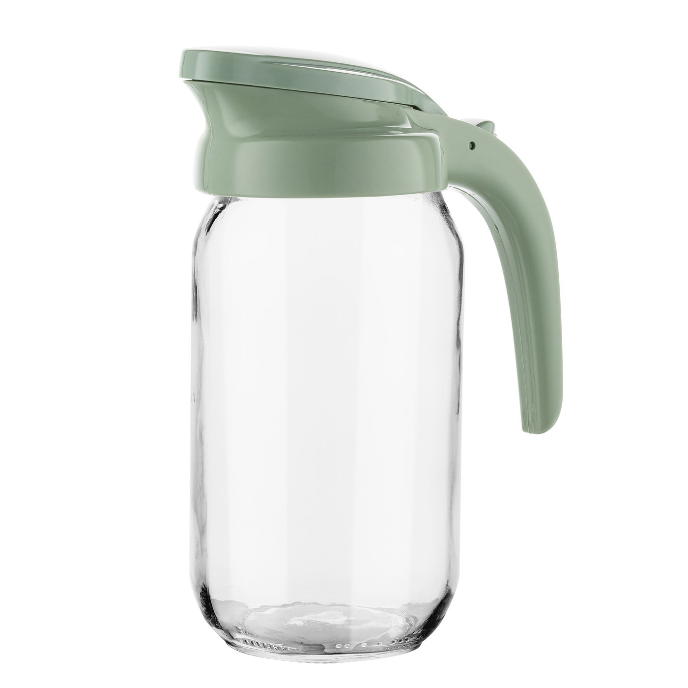 Sklenená nádoba na vodu a nápoje s pokrievkou FLORINA PEAR LINE 1 l MIX FARIEB