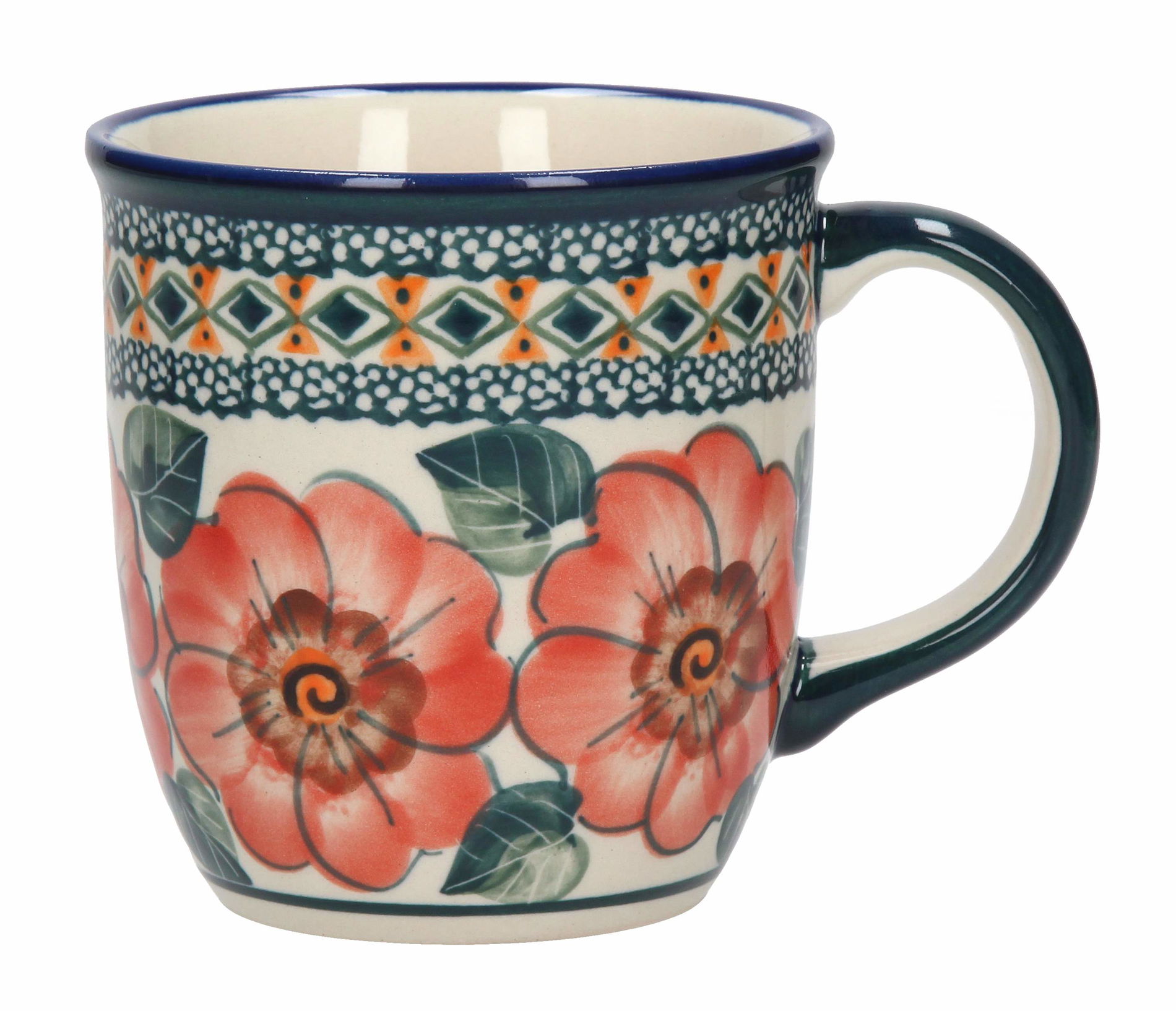 BOLESŁAWIEC GU-1105 DEK. 124 ART. 400 ml - keramický hrnček