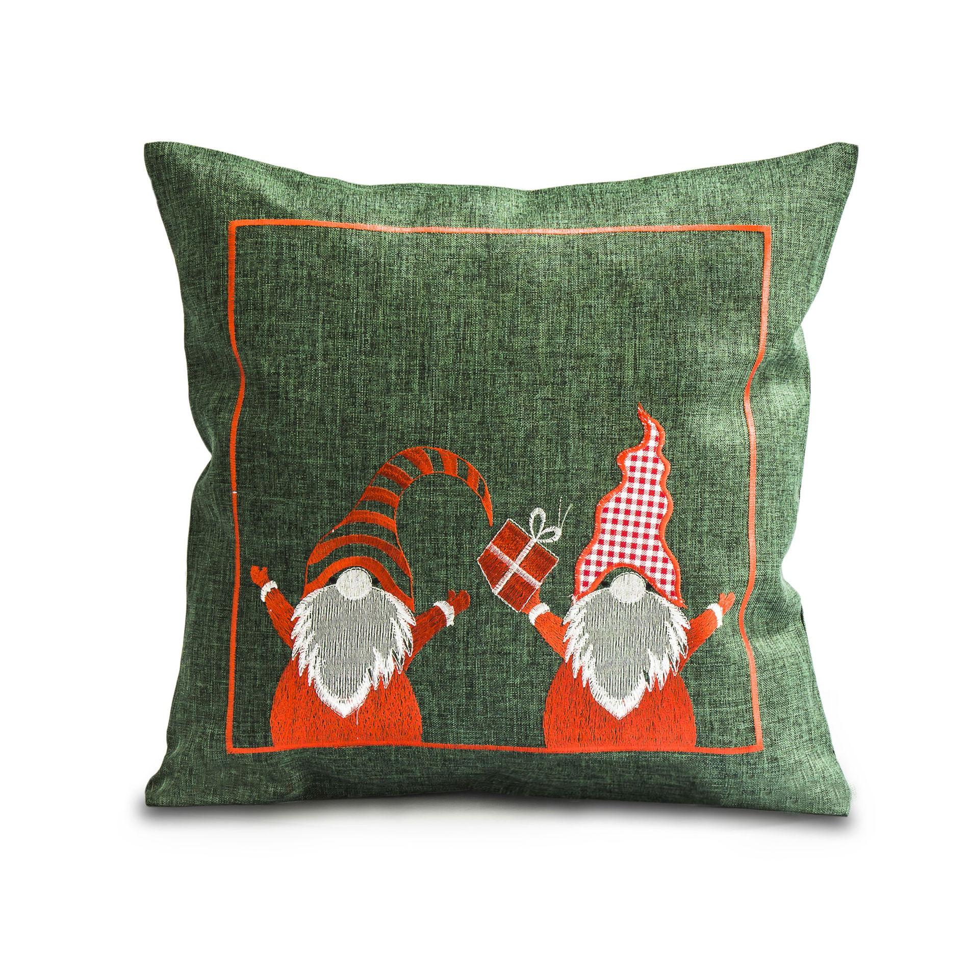 Obal na dekoratívny vankúš z polyesteru JEDEKA BN 5588-4 ZELENÁ 40 x 40 cm