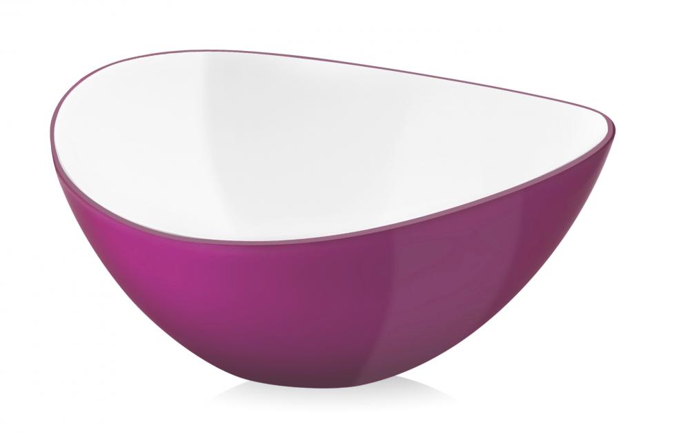 VIALLI DESIGN Livio Ensalada fuksja 0,6 l - plastová mísa / salátová mísa