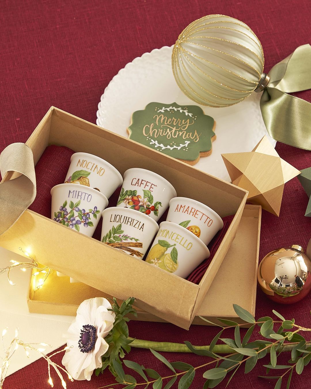LA PORCELLANA BIANCA Liquorelli Liquirizia 75 ml 6 ks. - porcelánové skleničky na likér