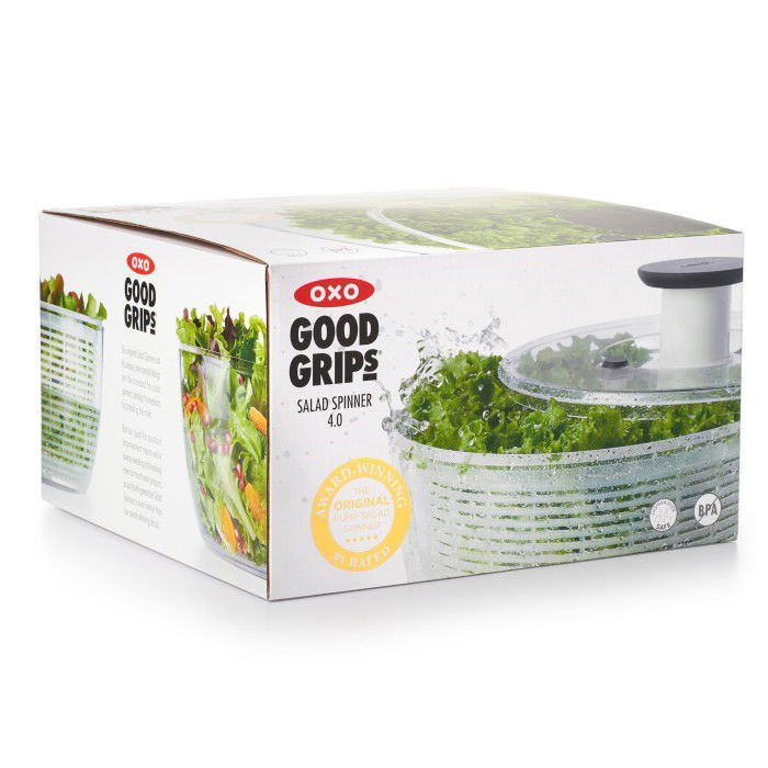 OXO Good Grips Lettuce 26,6 cm bílá - plastový odstředivý/sušicí strojek na salát