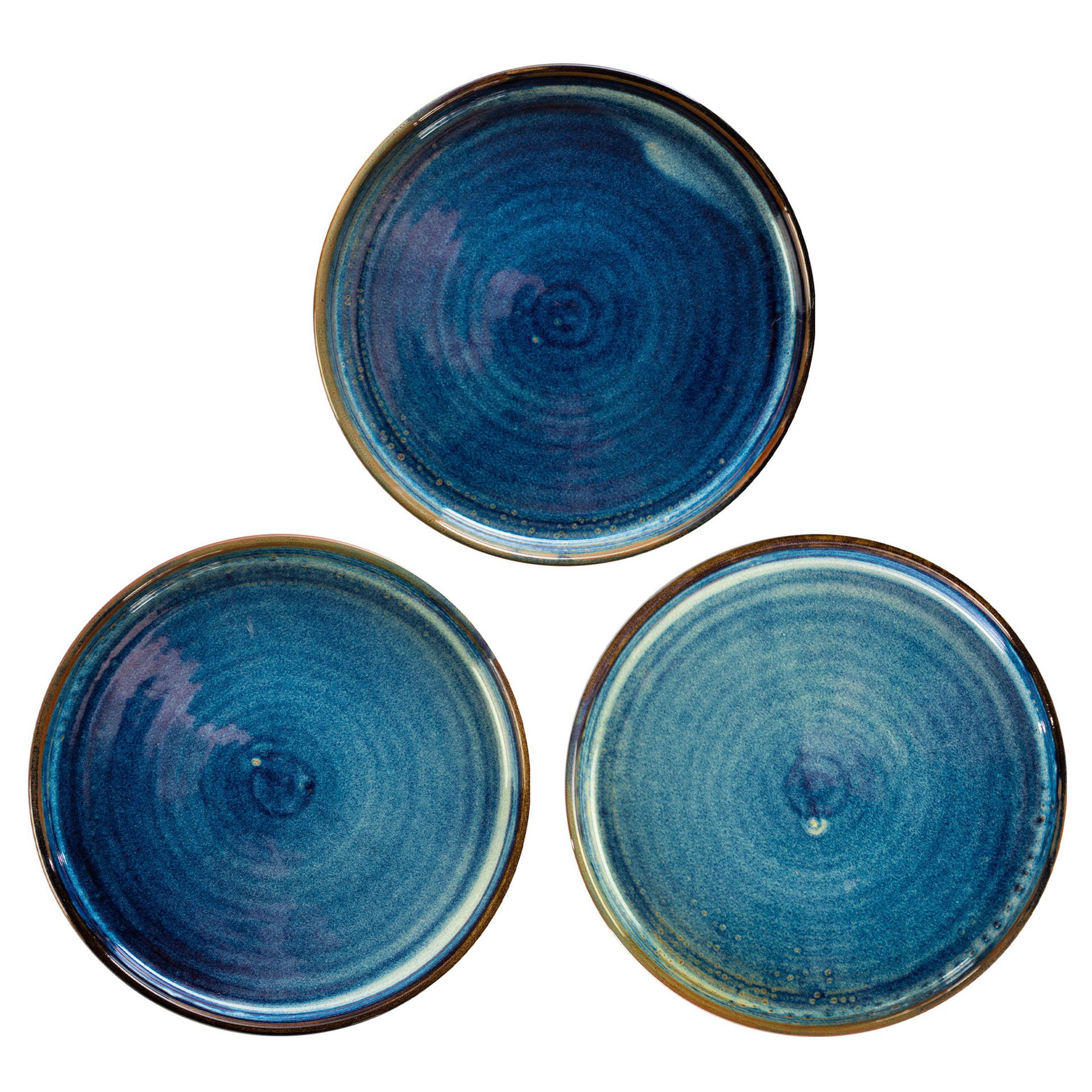 VERLO Deep Blue 18 cm - talerz deserowy porcelanowy