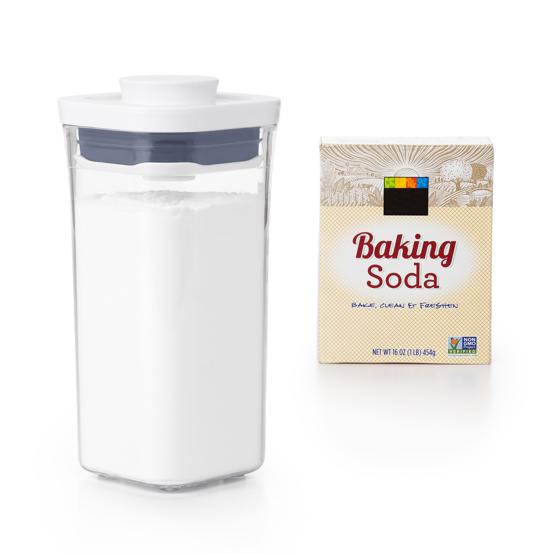 OXO Good Grips Pop2 Square Mini Medium E 05 l – plastová vzduchotěsná dóza na potraviny