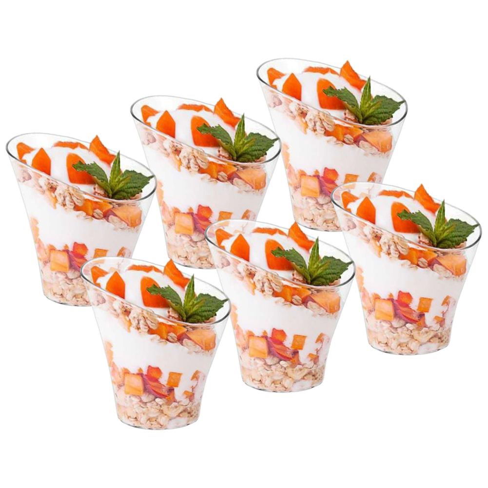 Plastové poháre na zmrzlinu a dezerty DESSERT CUP 180 ml 6 ks