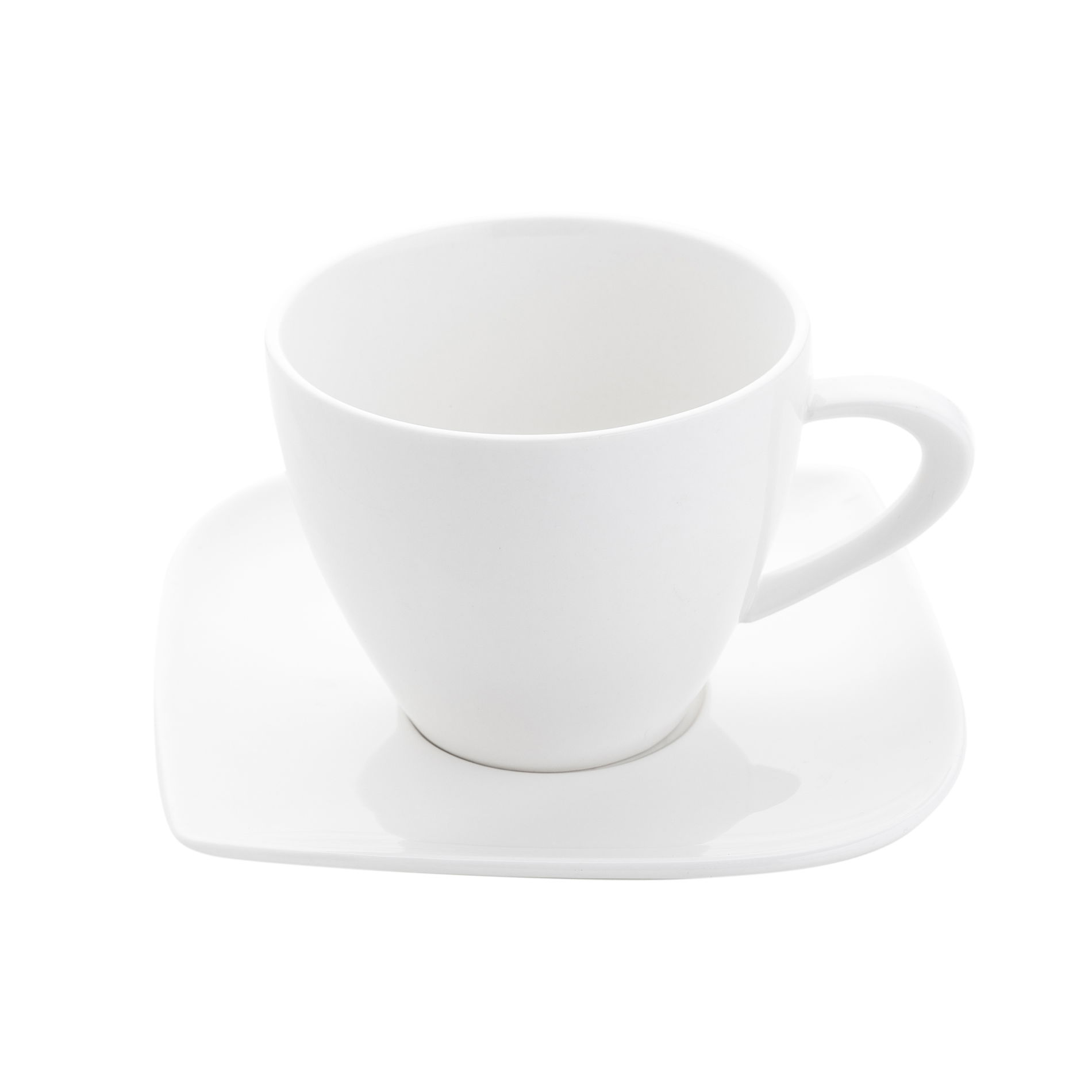 FLORINA Moss 300 ml ecru - porcelánový šálek na kávu a čaj s podšálkem