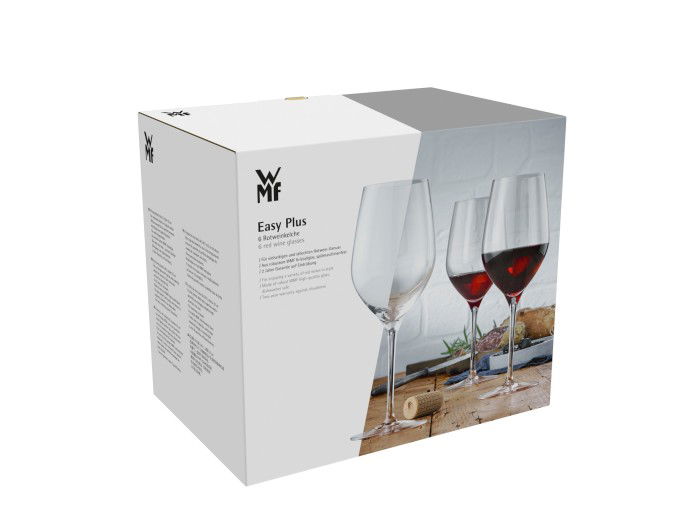 WMF Easy Plus 450 ml 6 ks. - poháre na červené víno z krištáľového skla