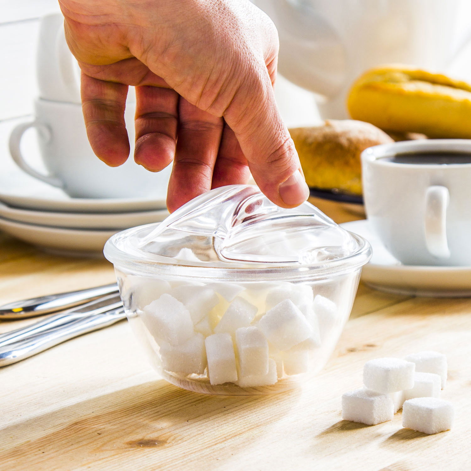 Skleněná cukřenka JASŁO SUGAR 300 ml