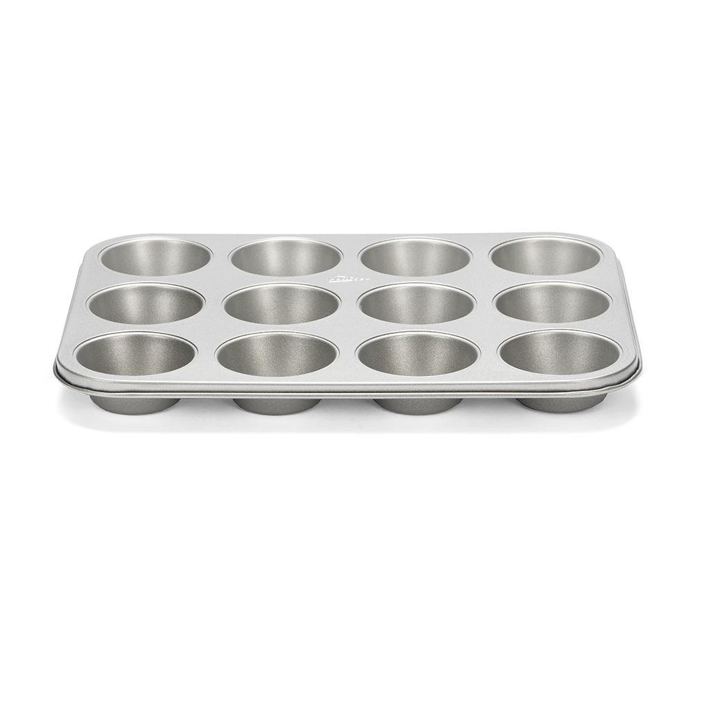 Forma / Plech na pečení 12 muffinů a dortíků ocelový s poklicí PATISSE SILVER-TOP 35 cm