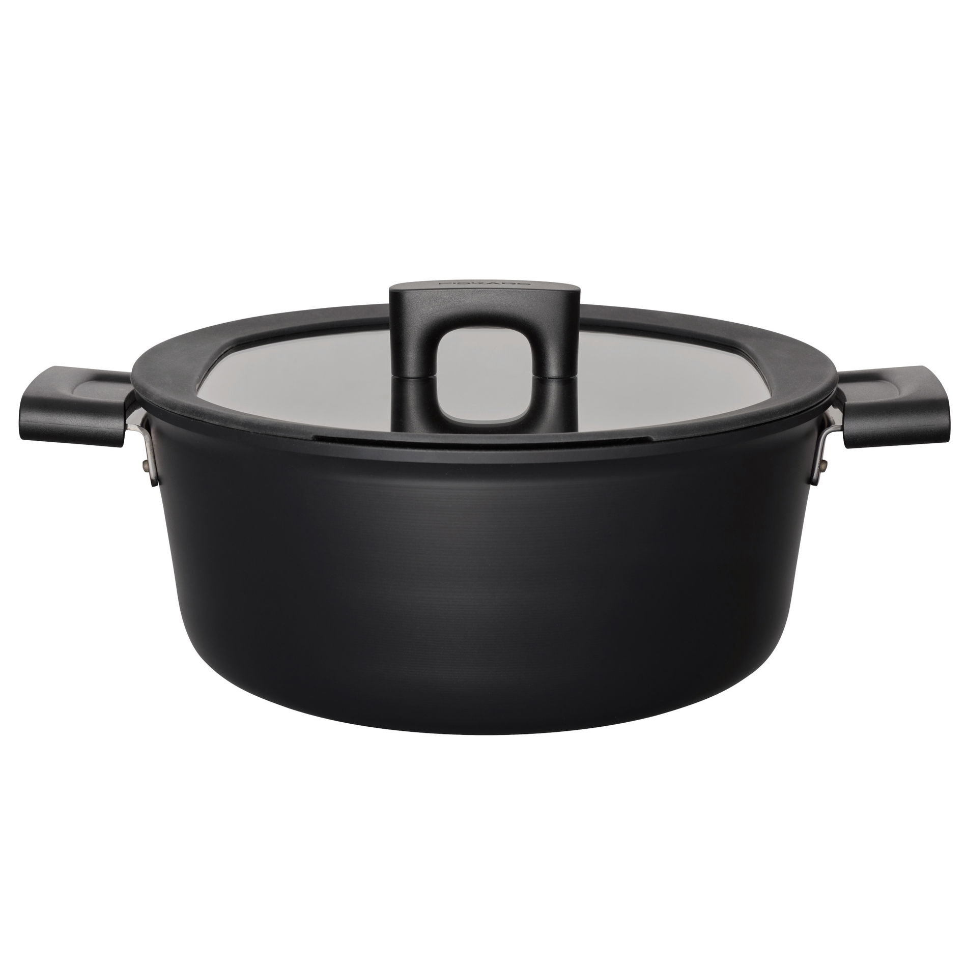 FISKARS Hard Face 5 l černý - nerezový hrnec s pokličkou