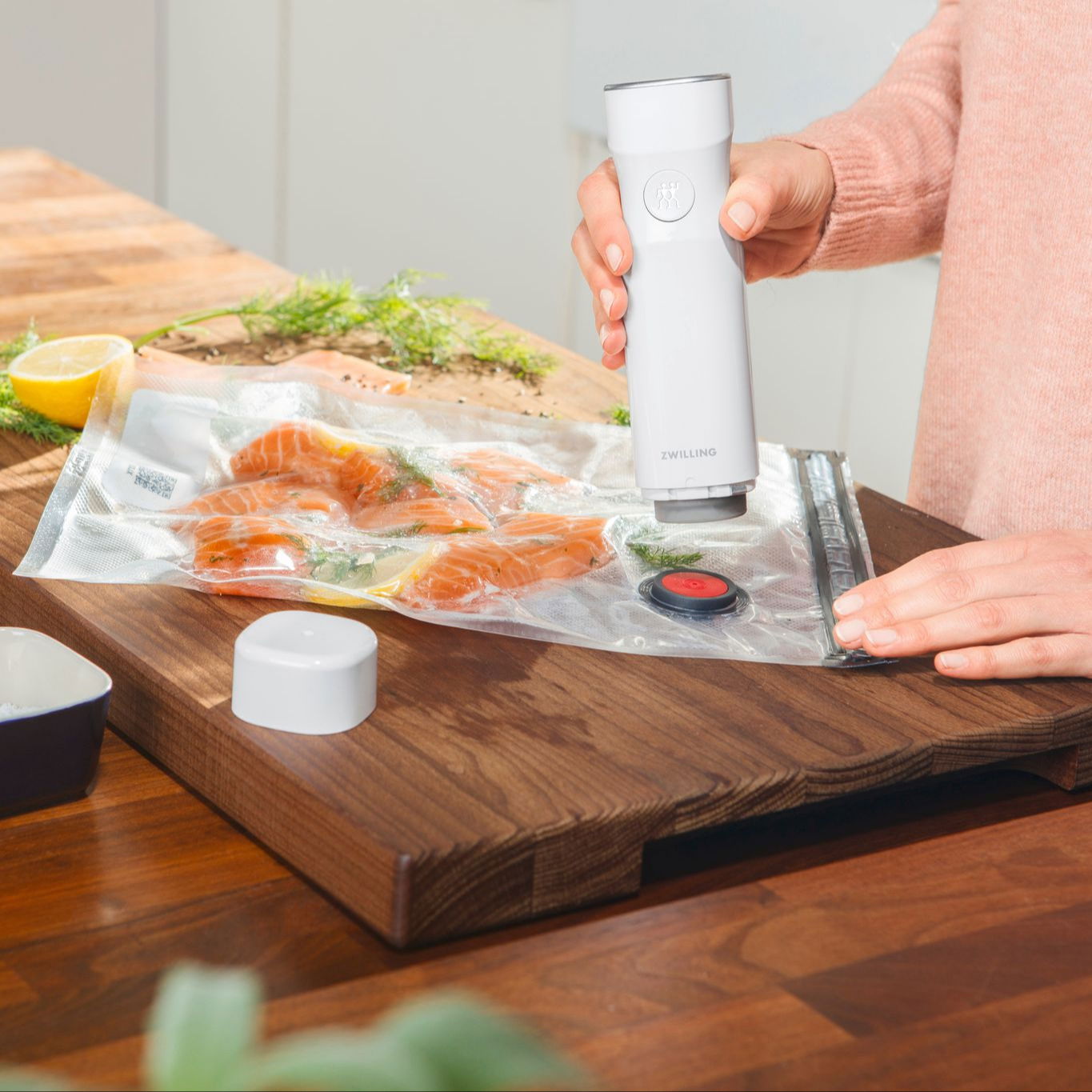 ZWILLING Fresh & Save 9 el. - startovací sada / vakuovací sáčky na potraviny s pumpičkou