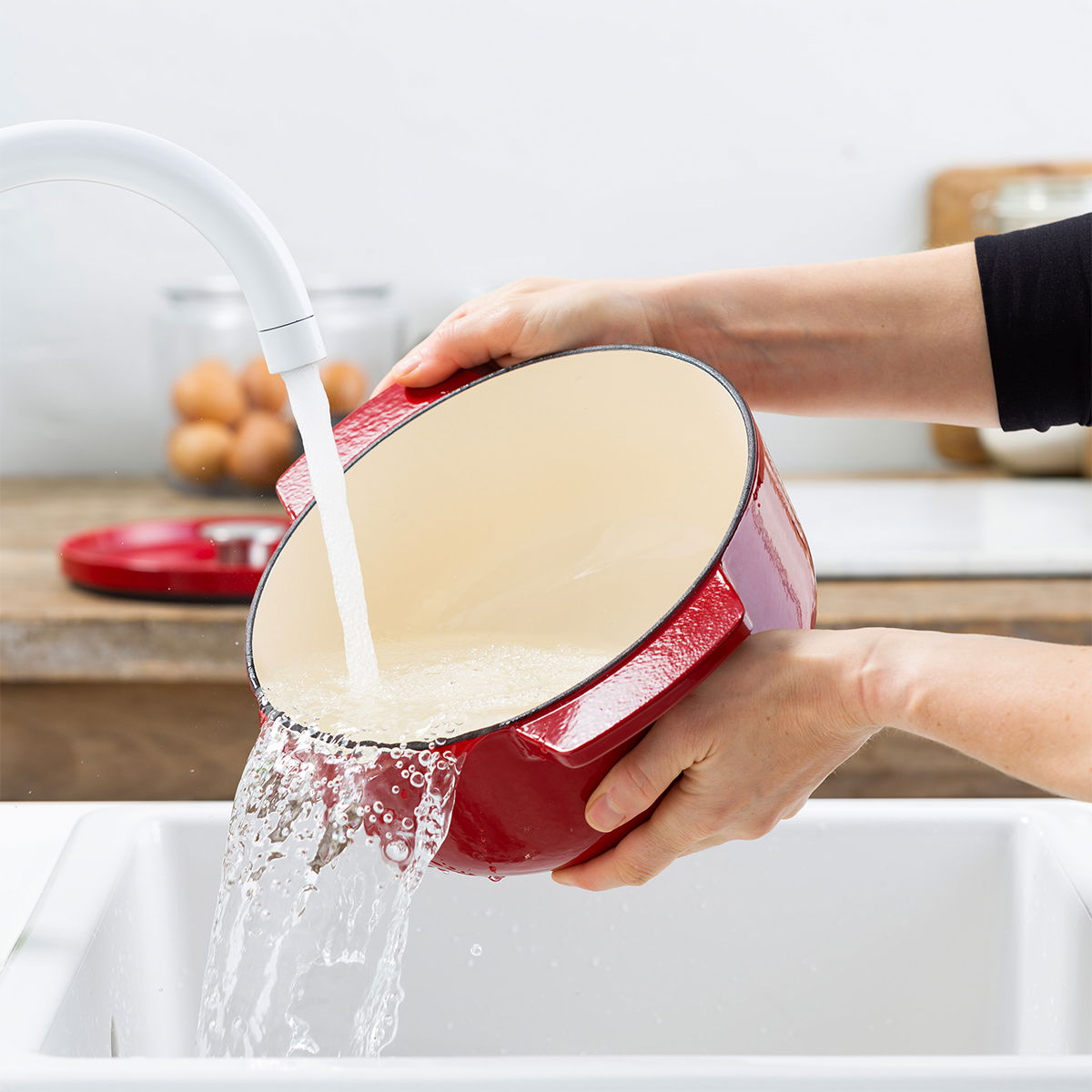 KITCHENAID Empire Red 3,3 l - garnek żeliwny z pokrywką