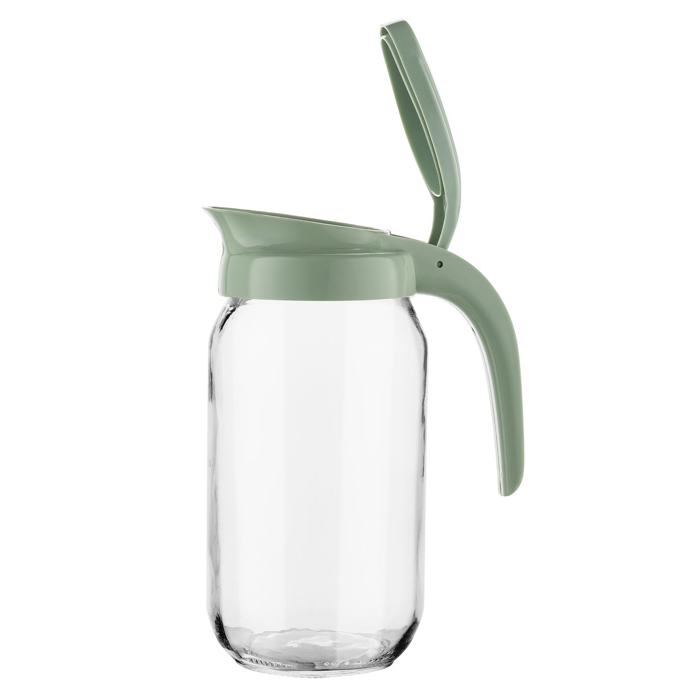 Sklenená nádoba na vodu a nápoje s pokrievkou FLORINA PEAR LINE 1 l MIX FARIEB