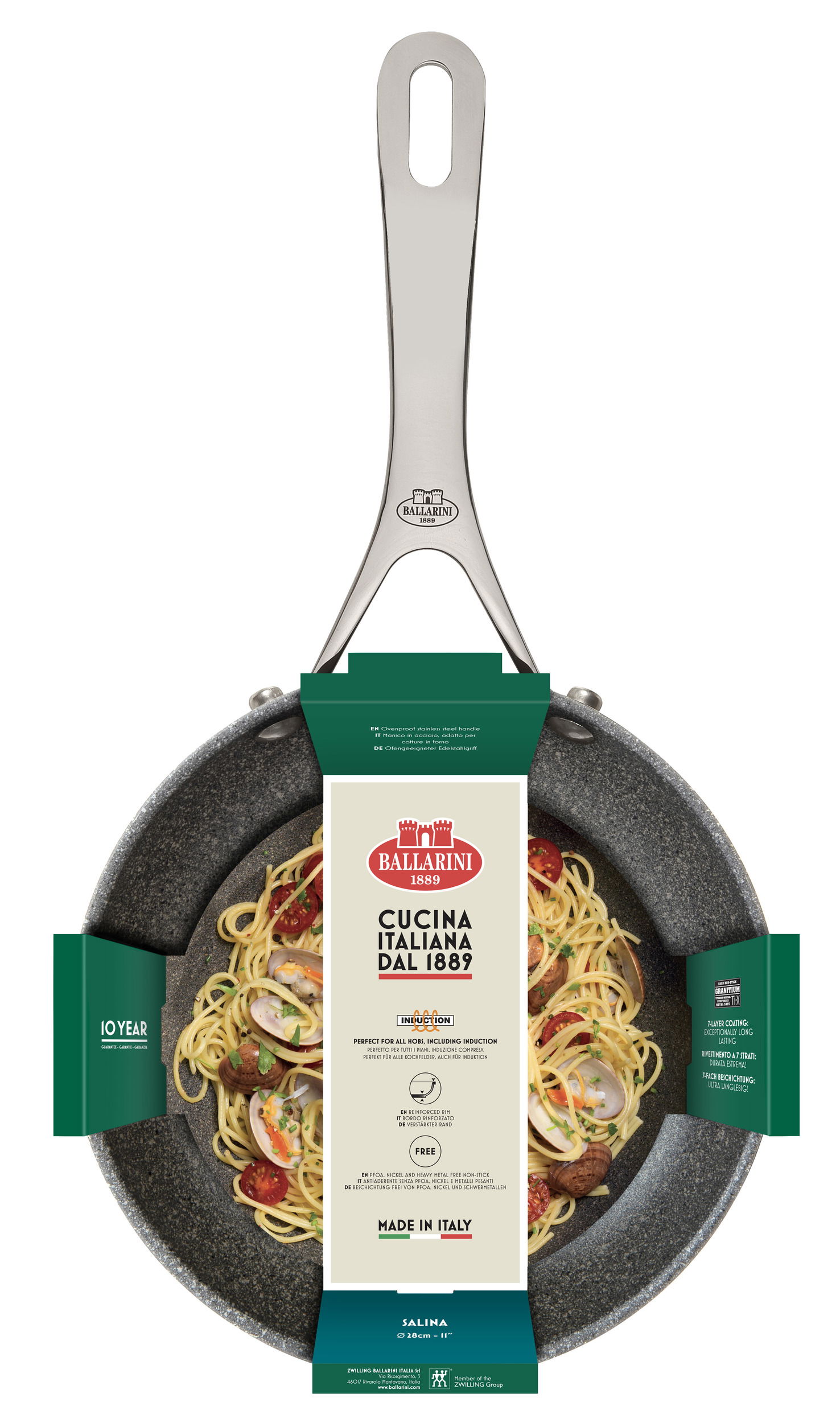 BALLARINI Salina Granitium 2,6 l - hliníkový kastrol