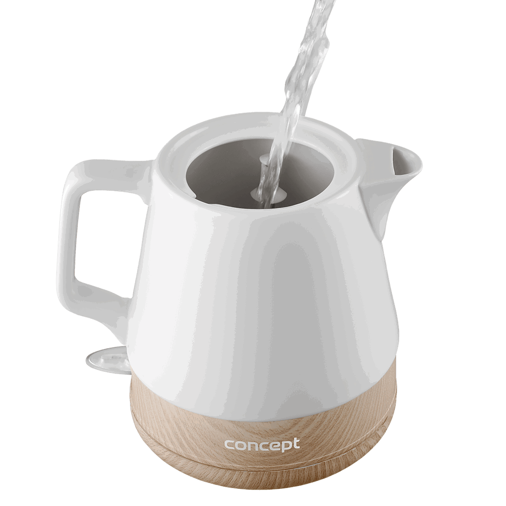 CONCEPT Scandi 1 l bílá – keramická, elektrická varná konvice