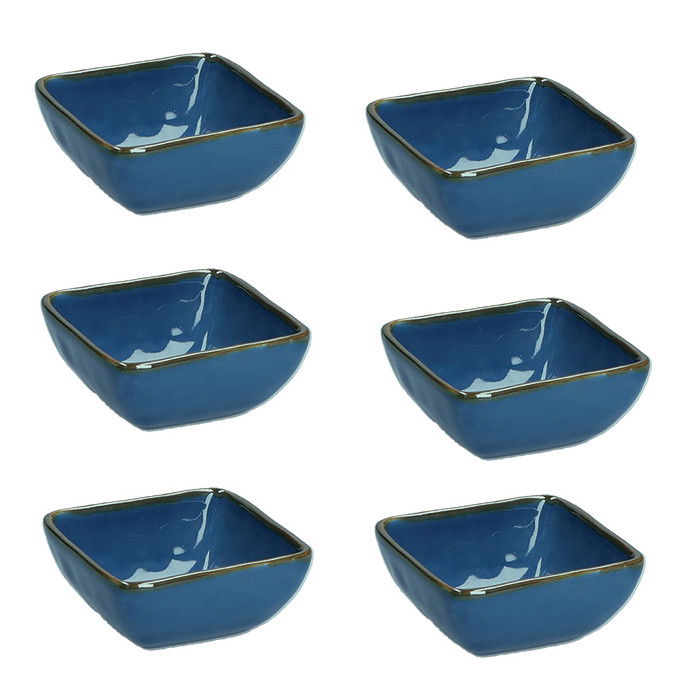 Misky na omáčky a občerstvenie keramické ROSE TULIPANI CONCERTO BLU AVIO 8 cm 6 ks.